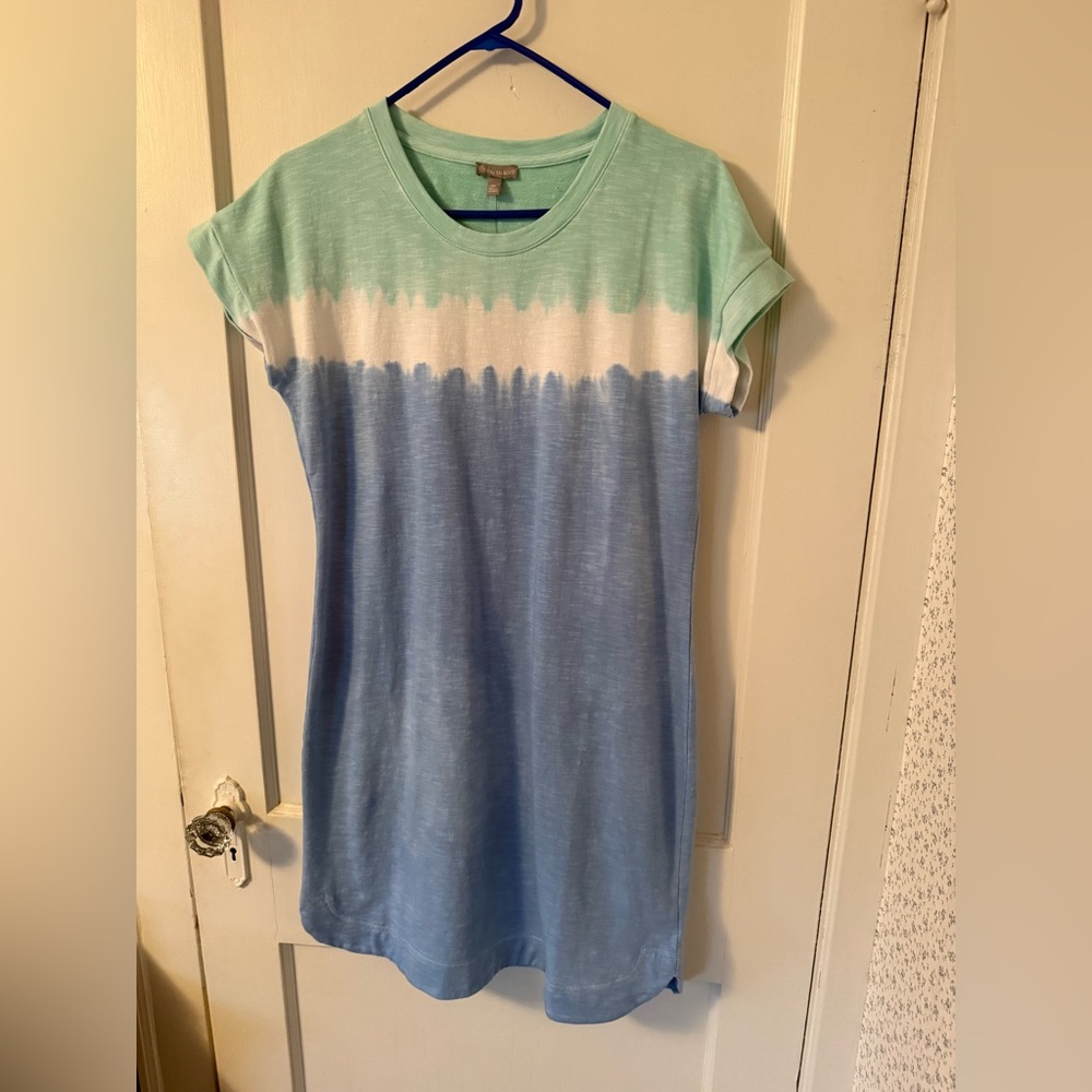 Talbots Mint and Blue Dress